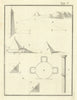 Measurements of some obelisks and pyramids in Egypt—Niebuhr 1773 old print