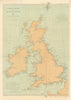Wreck Chart of the British Isles for 1853—Admiralty—Hansard—Rex Cowan 1854 map