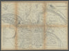 LYONS LYON antique town plan city map. France. BRADSHAW 1902 old