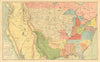 Native American Indian Localities in 1833—Buffalo ranges—Catlin 1841 (1892) map