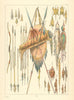 Blackfeet bows—shields—arrows—lances—medicine bags—Montana—Catlin 1841 (1892)
