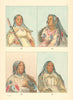 Native Americans—Pigeons Egg Head—Broken Arm—Assiniboine/Cree—Catlin 1841 (1892)