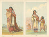 Native Americans—Cree & Assiniboine mothers—Northern Plains—Catlin 1841 (1892)