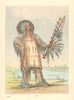 Native Americans—Wolf Chief, Mandan head chief—North Dakota—Catlin 1841 (1892)