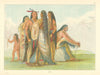 Native Americans—Deceiving Wolf & family—North Dakota—Mandan—Catlin 1841 (1892)