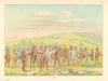 Native Americans—Game of the Arrow—North Dakota—Mandan—Catlin 1841 (1892)