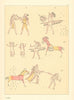 Four Bears’ robe—battle scenes III—North Dakota—Mandan—Catlin 1841 (1892)
