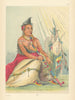 Native Americans—Black Moccasin, chief—North Dakota—Hidatsa—Catlin 1841 (1892)
