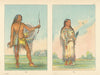 Native Americans—Red Thunder—Mid-day Sun—North Dakota—Hidatsa—Catlin 1841 (1892)