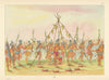 Native Americans—Green Corn Dance—North Dakota—Hidatsa—Catlin 1841 (1892)