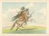 Native Americans—Crow chief on horseback—full dress—N. Dakota—Catlin 1841 (1892)