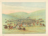 Native Americans—Grand buffalo surround—Upper Missouri—Catlin 1841 (1892)