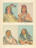 Native Americans—Lakota leaders & Sand Bar—South Dakota—Catlin 1841 (1892)