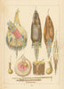 Native American weapons & musical instruments—Great Plains—Catlin 1841 (1892)