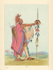 Native Americans—Tal-lee—Missouri—Oklahoma—Osage—Catlin 1841 (1892) old print