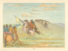 Native Americans—Comanche meeting the Dragoons—Texas—Catlin 1841 (1892) print