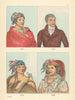 Native Americans—Bread & three Haudenosaunee leaders—New York—Catlin 1841 (1892)