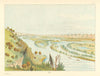 Prairie du Chien fur-trade post—Wisconsin—Upper Mississippi—Catlin 1841 (1892)