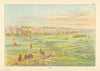 Sacred Red Pipestone Quarry—Minnesota—Great Plains—Catlin 1841 (1892) print