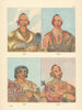 Native Americans—Black Hawk—Whirling Thunder—White Cloud—Sauk—Catlin 1841 (1892)