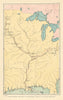Mandan tribal migration & place of extinction—Smallpox—Catlin 1841 (1892) map