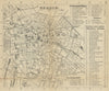 BERLIN. Antique town plan. City map. Germany. BRADSHAW 1895 old