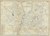 GENEVA GENÈVE GENF. Antique town plan. City map. Switzerland. BRADSHAW 1895