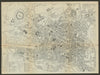 GHENT GENT GAND. Antique town plan. City map. Belgium. BRADSHAW 1895 old