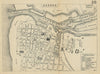 OSTEND OOSTENDE OSTENDE. Antique town plan. City map. Belgium. BRADSHAW 1895