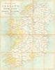 Ireland Rivers, Lakes & Fishery Districts—Irish Gaelic speaking regions 1929 map