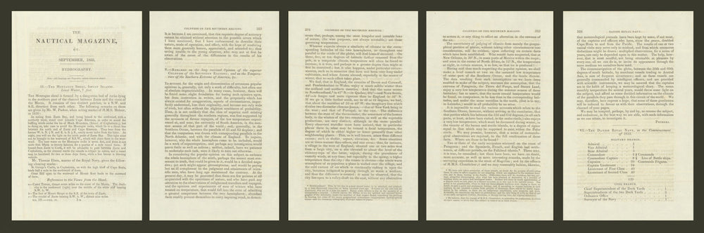 Falkland Islands—“We have now taken possession” British claim—Nautical Mag 1833