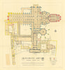 Westminster Abbey—historical architectural ground plan—Royal Commission 1924 map