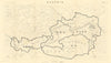Austria—Allied occupation control zones post World War 2 treaty map—HMSO 1946