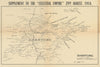 Shantung—Shandong—Tsingtao campaign map issued 6 days after war declaration 1914