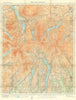 The Lake District—Ordnance Survey—folding tourist relief map 1933