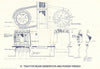 Death Star tractor-beam & power trench—Star Wars blueprint—20C Fox 1977 map