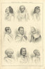 Races of Man: Northern Africa — North Africa — Fullarton 1856 old print