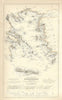 Antique map of the Grecian Archipelago—Aegean Islands—Greece—Petermann 1856