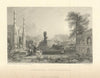 Aseerghur from Burhanpur (Asirgarh), India — Fullarton 1856 old antique print
