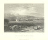 Antique view of the Ruins of Baalbec (Baalbek), Lebanon — Fullarton 1856 print