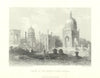Antique view of the tombs of the Bereed Kings, Bidar — India — Fullarton 1856