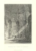 Antique view of a temple interior at Benares (Varanasi) — India — Fullarton 1856