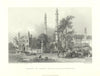 View of the Mosque of Abdool Raheim Kahn, Burhanpur—India—Fullarton 1856 print