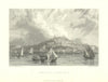 Antique view of Cagliari, Sardinia — Italy — Fullarton 1856 old print