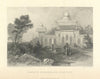 Antique view of the Shrine of Mohammed Khan near Deeg, India — Fullarton 1856