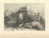 Antique view of Delhi, Ancient Gateway — Fullarton 1856 old print