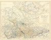 Northern & Central parts of Germany—Petermann/Fullarton 1856 old antique map