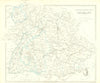 Independent Southern States of Germany—Bavaria—Fullarton 1856 old antique map