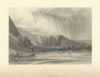 Antique view of the Giant's Causeway, Antrim — Nicholl/Radclyffe 1856 print