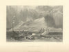 Antique view of Gibraltar from the Sea — Turner/Finden, Fullarton 1856 print